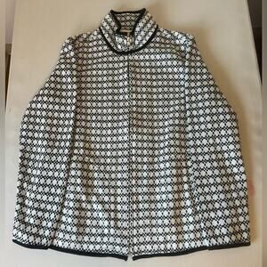 Coldwater Creek Wool Blend Fleece-Lined Women's‎ Zip-Up Sweater - size M